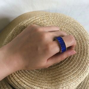 Emerald Cut Eternity Ring Band